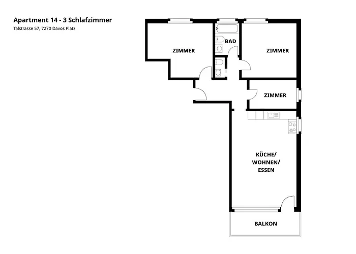 Grosszuegige 3 Schlafzimmer In Bergblick Zentral Διαμέρισμα